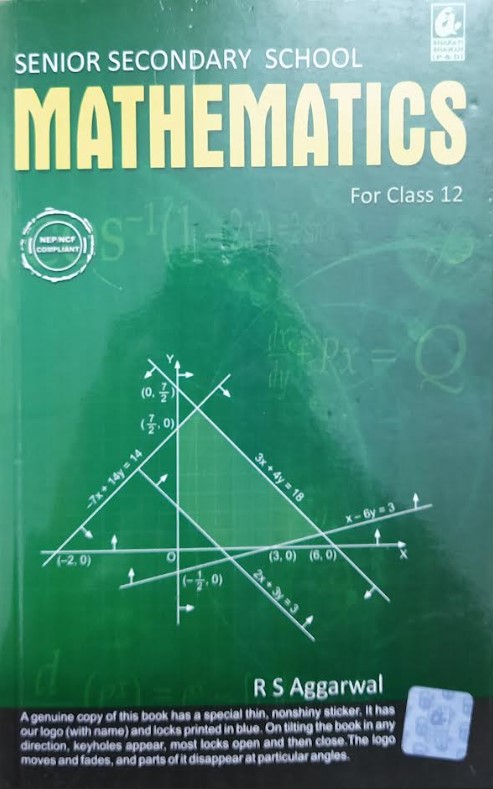 Senior Secondary School Mathematics For Class 12 By R.S Aggarwal